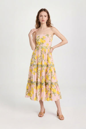Alessia Strappy Tiered Maxi Dress