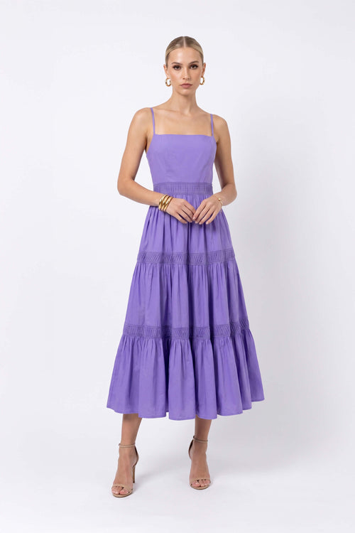 Alessia Strappy Tiered Maxi Dress 723053LIL