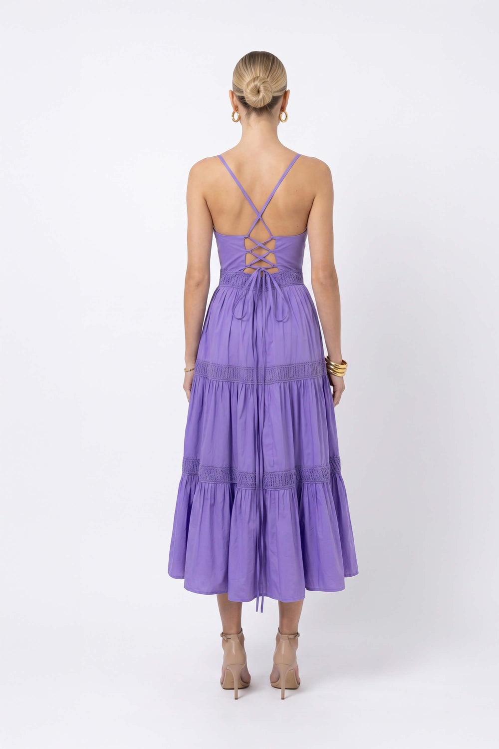 Alessia Strappy Tiered Maxi Dress 723053LIL