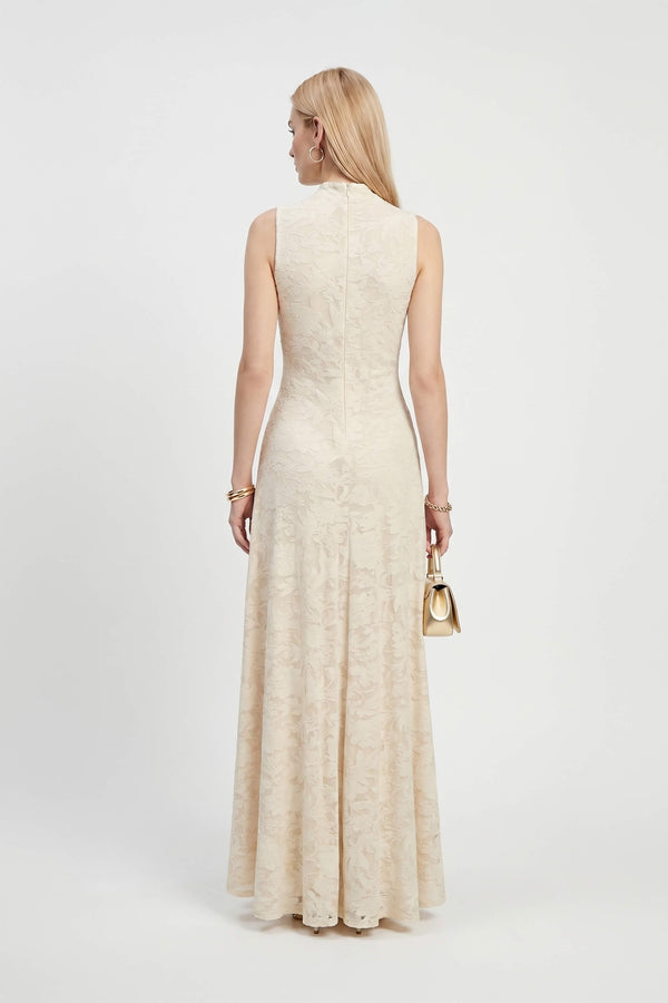 Amalia Cutout High-Neck Maxi Vestido 723081