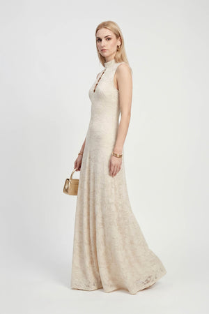 Amalia Cutout High-Neck Maxi Vestido 723081