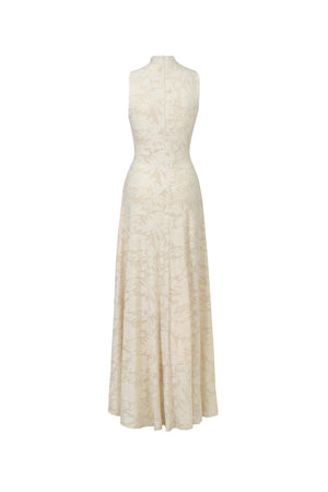 Amalia Cutout High-Neck Maxi Vestido 723081