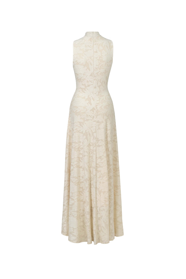 Amalia Cutout High-Neck Maxi Vestido 723081