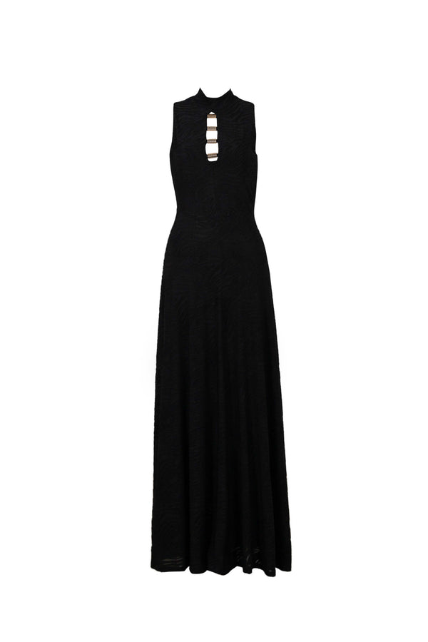 Amalia Cutout High-Neck Maxi Vestido 723081