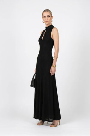 Amalia Cutout High-Neck Maxi Vestido 723081