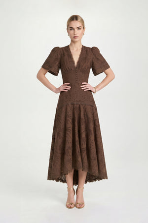 Andalucía Troquelado  Midi Dress