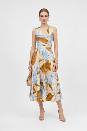 Olivia V-Neck Sleeveless Vestido Corto