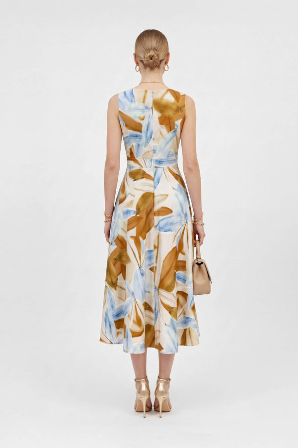 Olivia V-Neck Sleeveless Vestido Corto