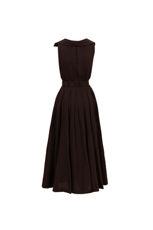 Clarissa One-Shoulder Cascade Maxi Vestido 723144 CHO