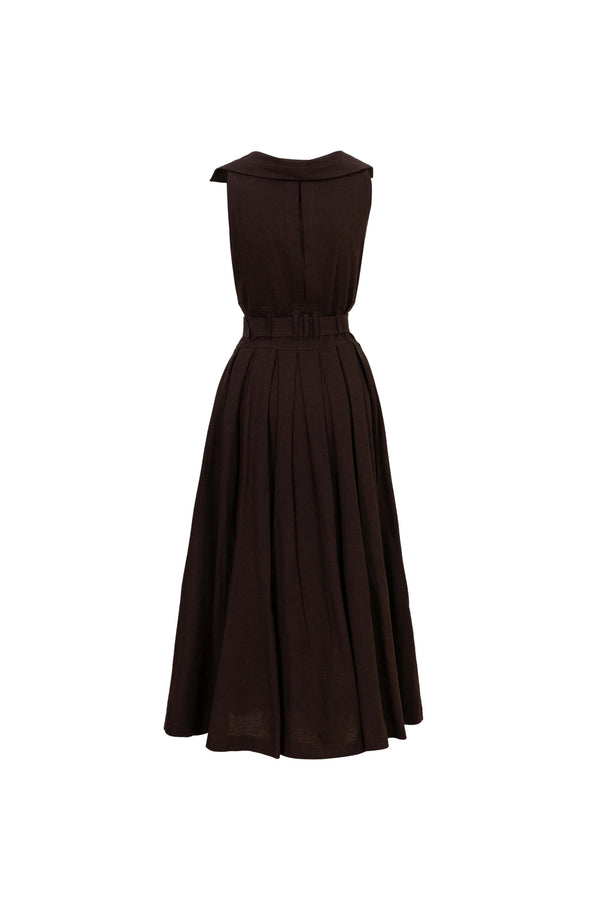 Clarissa One-Shoulder Cascade Maxi Vestido 723144 CHO