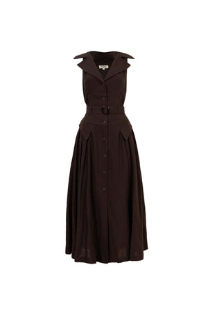 Clarissa One-Shoulder Cascade Maxi Vestido 723144 CHO