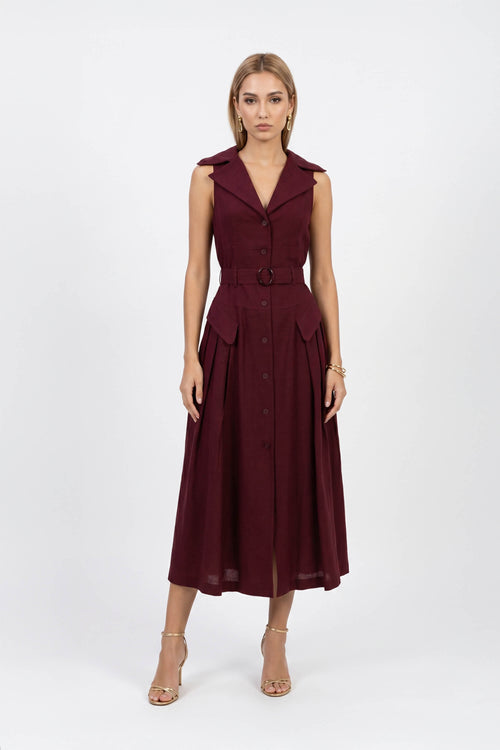Clarissa One-Shoulder Cascade Maxi Vestido 723144 TIN