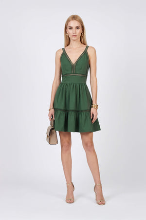 Alexa Ladder-Trim Cami Mini Vestido 723164MIL
