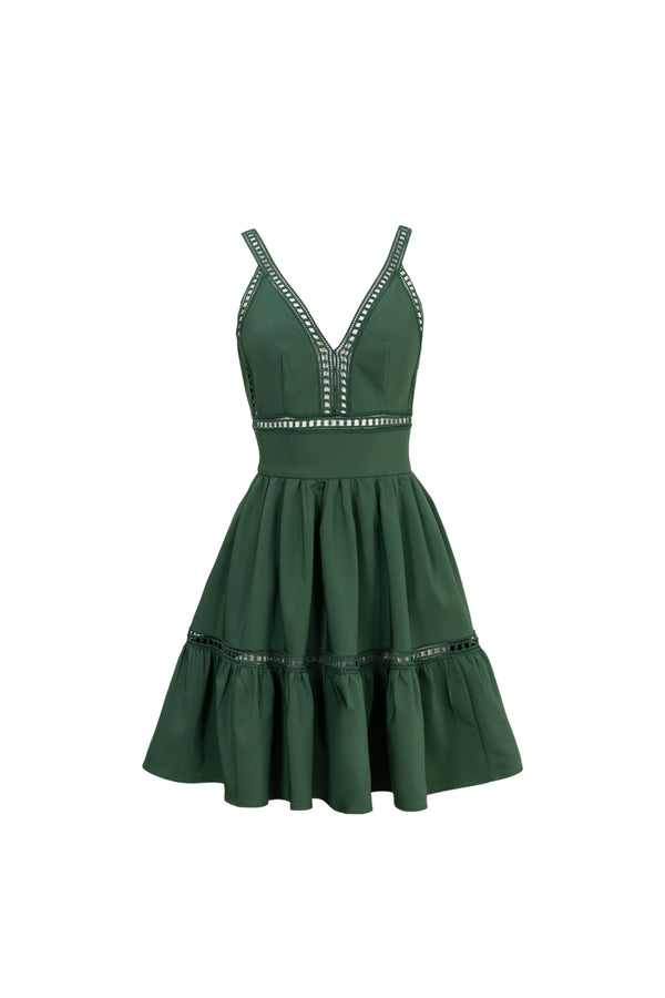 Alexa Ladder-Trim Cami Mini Vestido 723164MIL