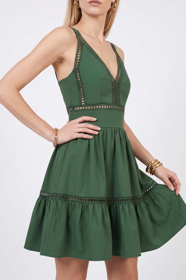 Alexa Ladder-Trim Cami Mini Vestido 723164MIL