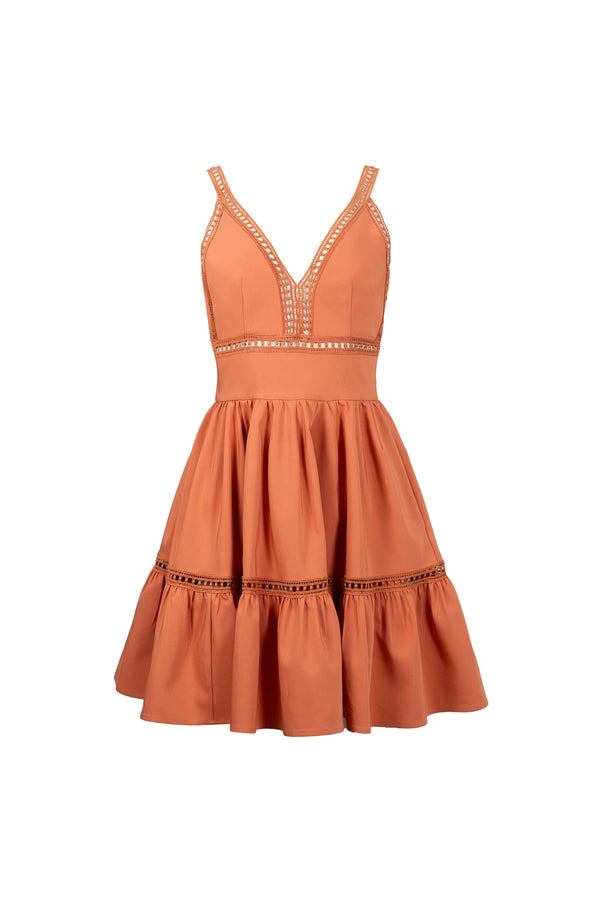 Alexa Ladder-Trim Cami Mini Vestido 723164LAD