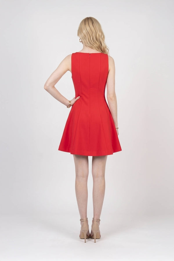 Victoria Sleeveless A-Line Mini Vestido 723175 ROJ