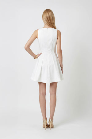 Toscana Sleeveless Crew-Neck Vestido Corto 723175