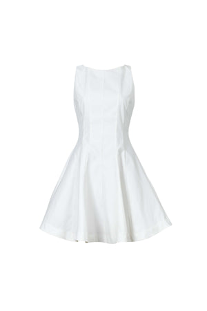 Toscana Sleeveless Crew-Neck Vestido Corto 723175