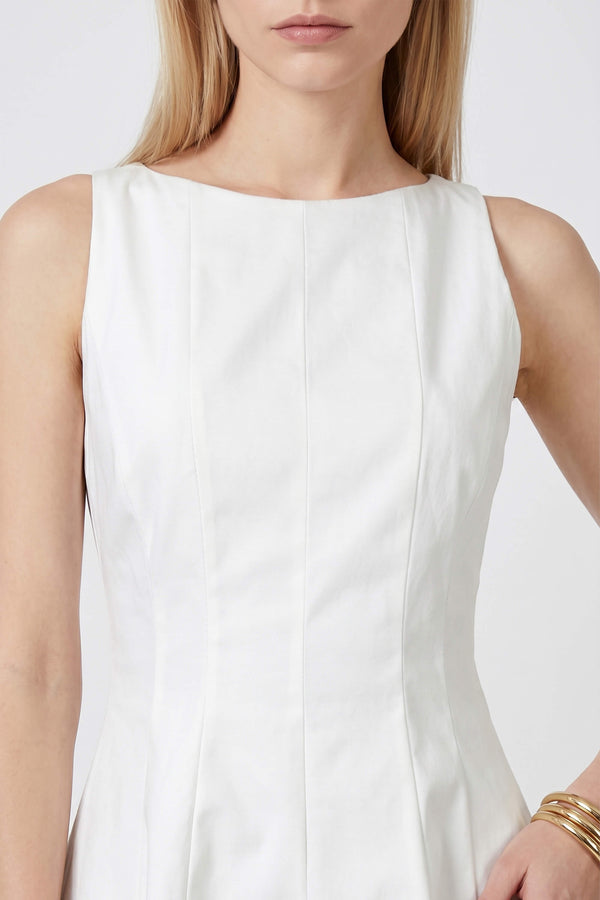 Toscana Sleeveless Crew-Neck Vestido Corto 723175