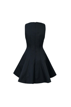 Toscana Sleeveless Crew-Neck Vestido Corto 723175