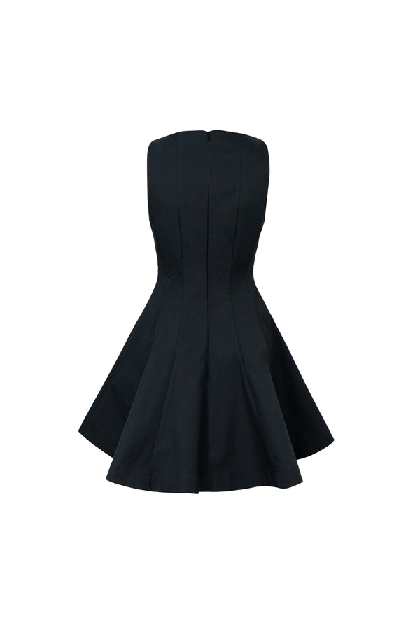Toscana Sleeveless Crew-Neck Vestido Corto 723175