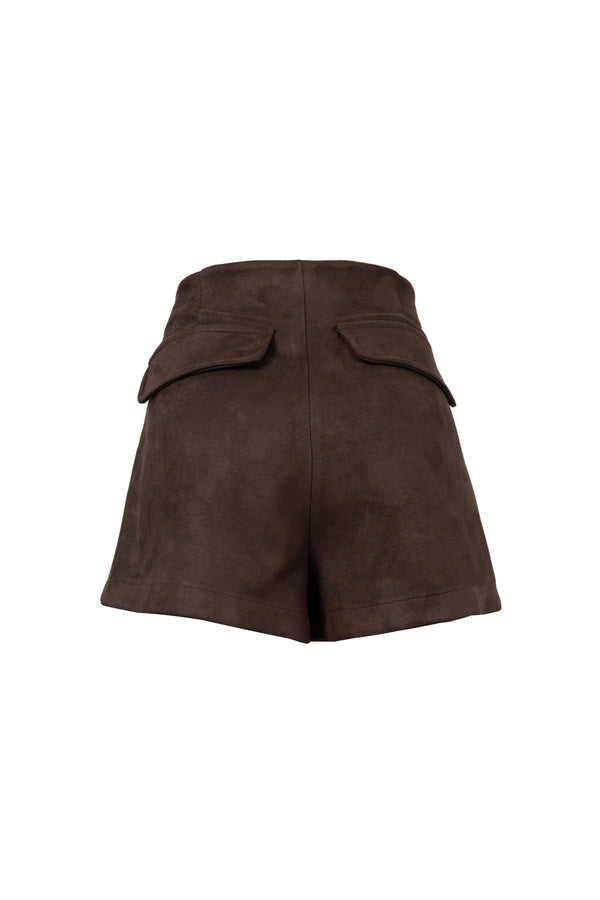 Gala Belted Flap Pocket High-Waist Shorts  731107 CAF