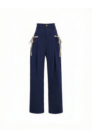 Ties Wide-Leg Pantalón 731122 MAR