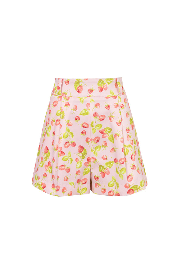 Livorno Tailored High-Rise Cotton-Stretch Shorts 731135 ROS