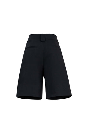 Antonia Asymmetric-Closure High-Waist Bermudas 731137NEG