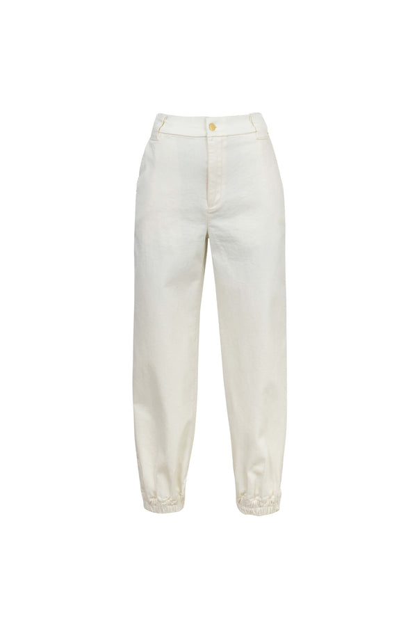 Emma Elastic-Cuff High-Waisted Pantalón 731146HUE