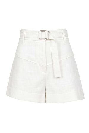 Martina Belted High-Waist Shorts 731152 HUE