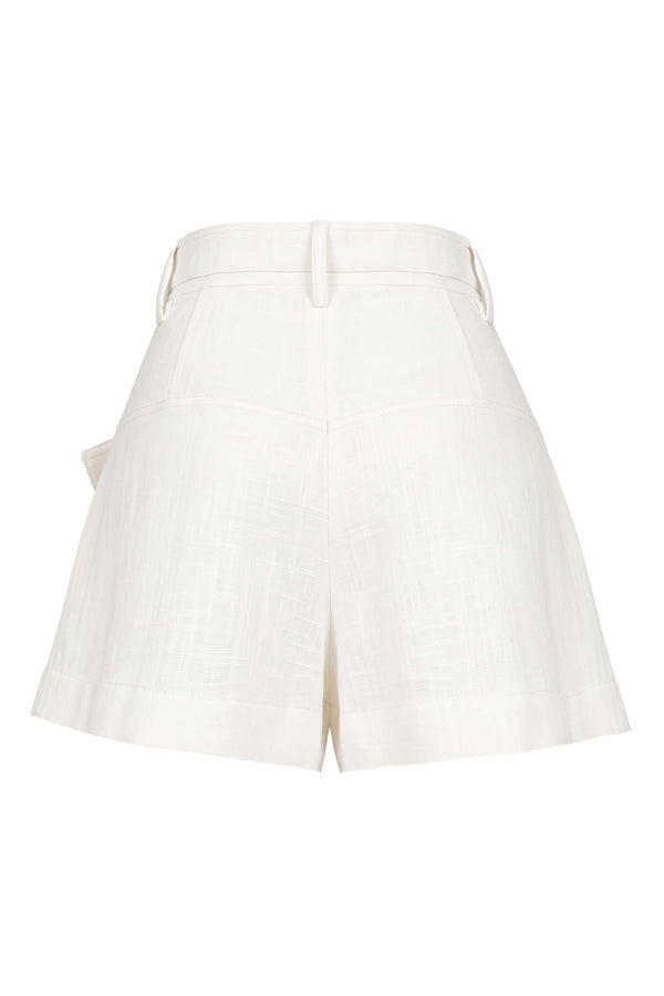 Martina Belted High-Waist Shorts 731152 HUE