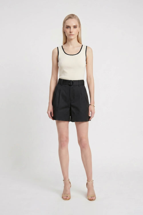 Ximena Printed Belted Short 731156 NEG