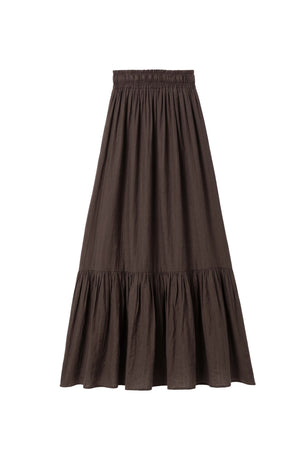 Berenice Tiered Elastic-Waist Maxi Falda 740933 CHO