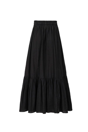 Isabella Tiered Elastic-Waist Maxi Falda 740933 NEG