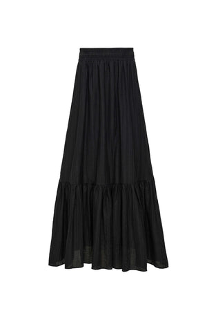 Isabella Tiered Elastic-Waist Maxi Falda 740933 NEG
