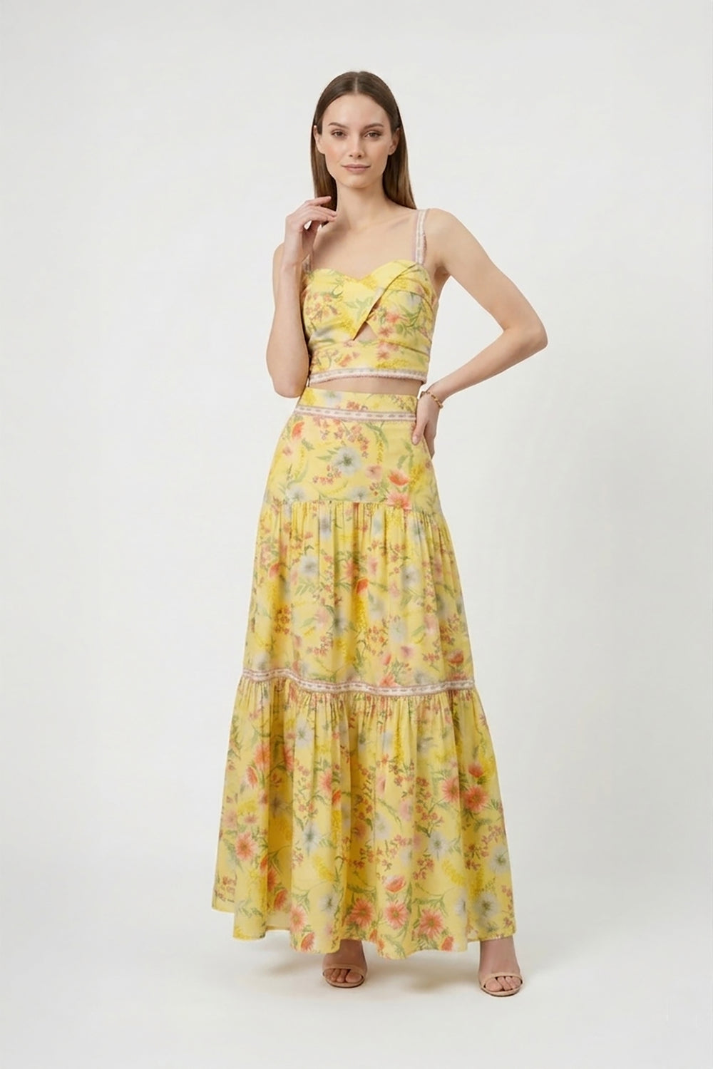 Taormina Tiered Maxi Skirt