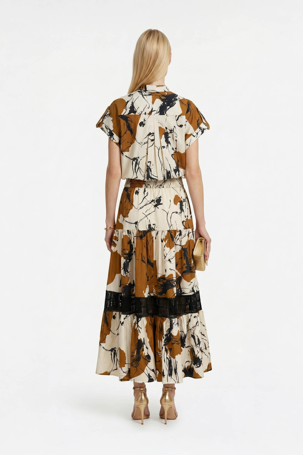 Valeria Tiered Maxi Falda