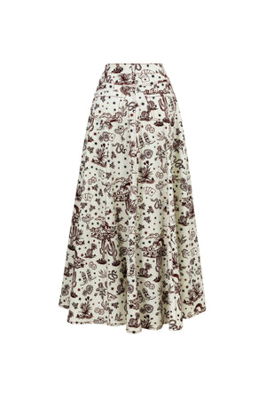 Cassandra High-Waist A-Line Falda Larga 740987