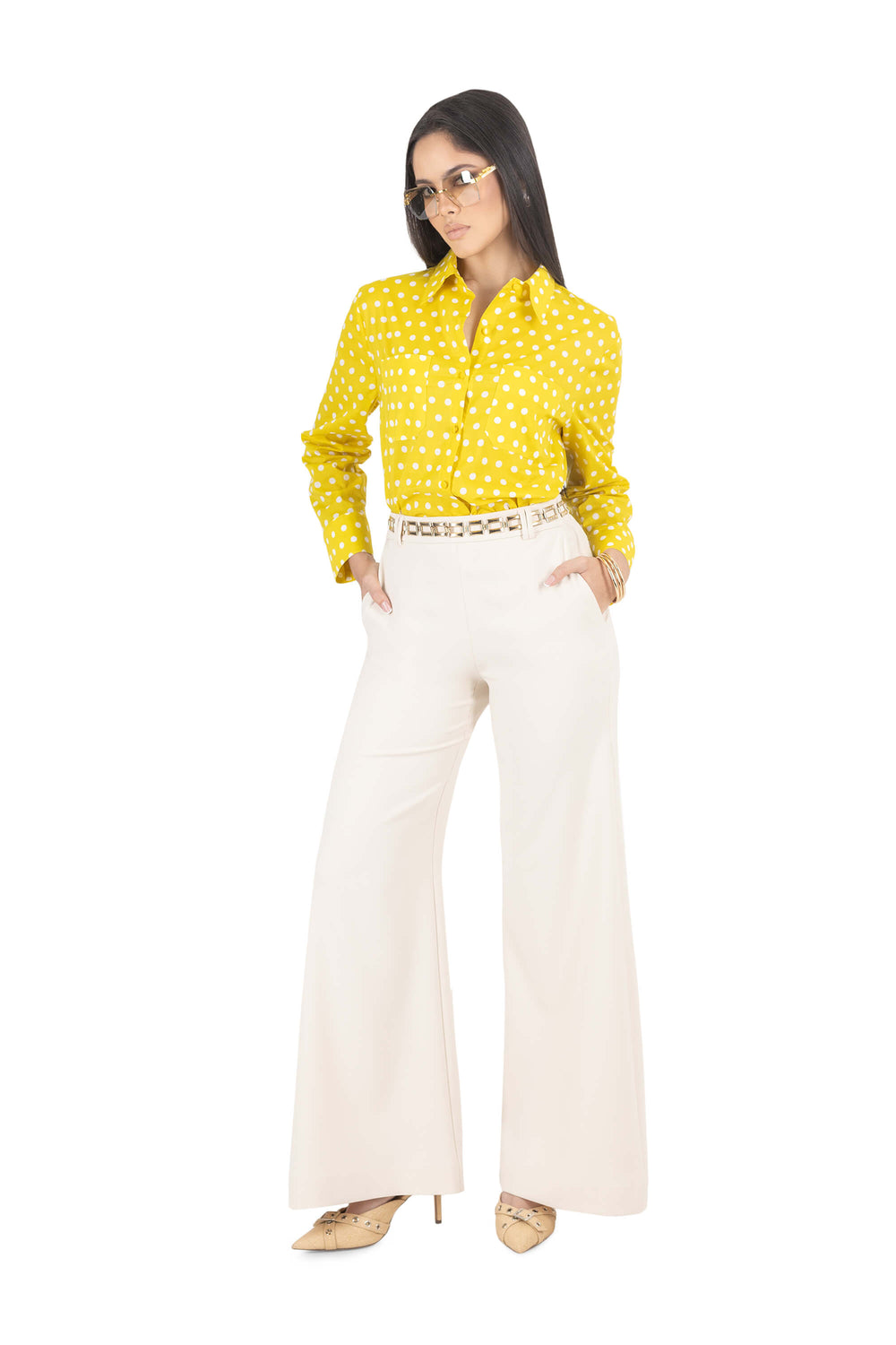 Olimpia Wide-Leg High-Waist Pantalón 531967 MAN