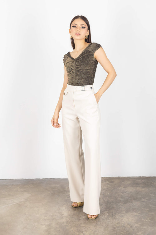Thea Metallic Top