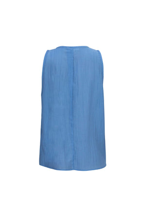 Valeria Asymmetric Halter Sleeveless Blusa 752866
