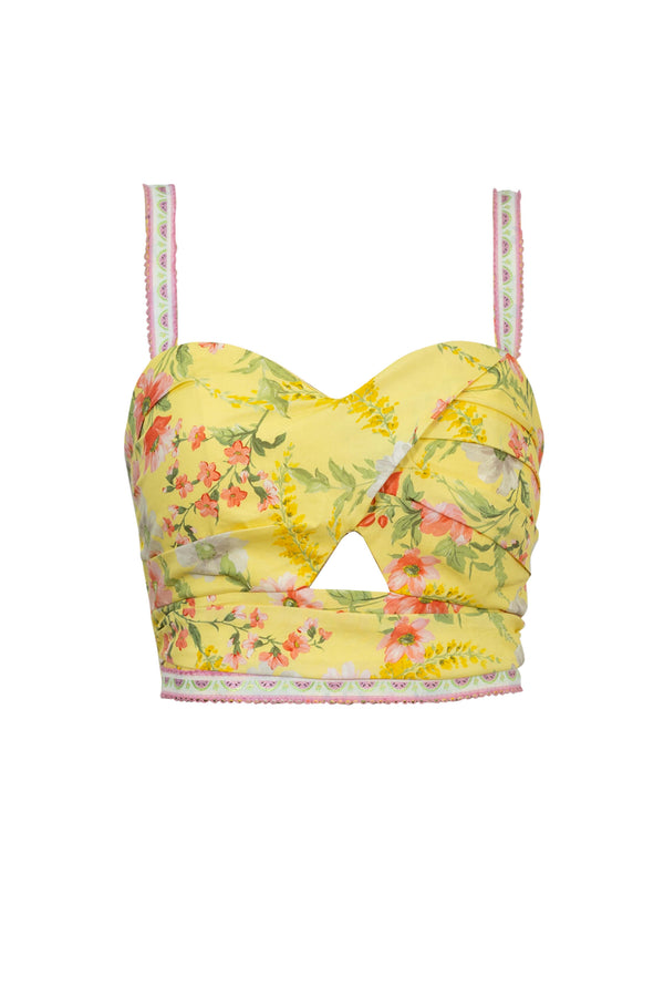 Palermo  Crop Bustier Top
