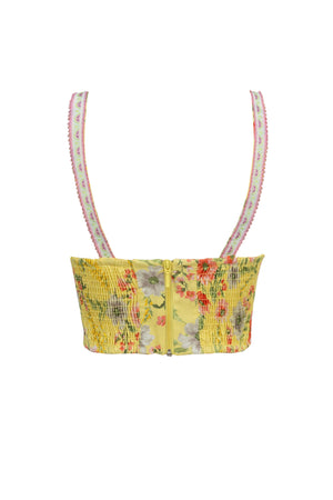 Palermo  Crop Bustier Top