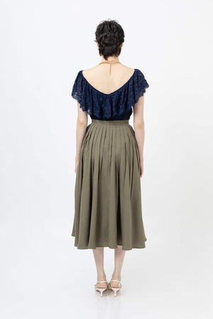 *Viviana Ruffle-Overlay Sleeveless Top 752901 MAR