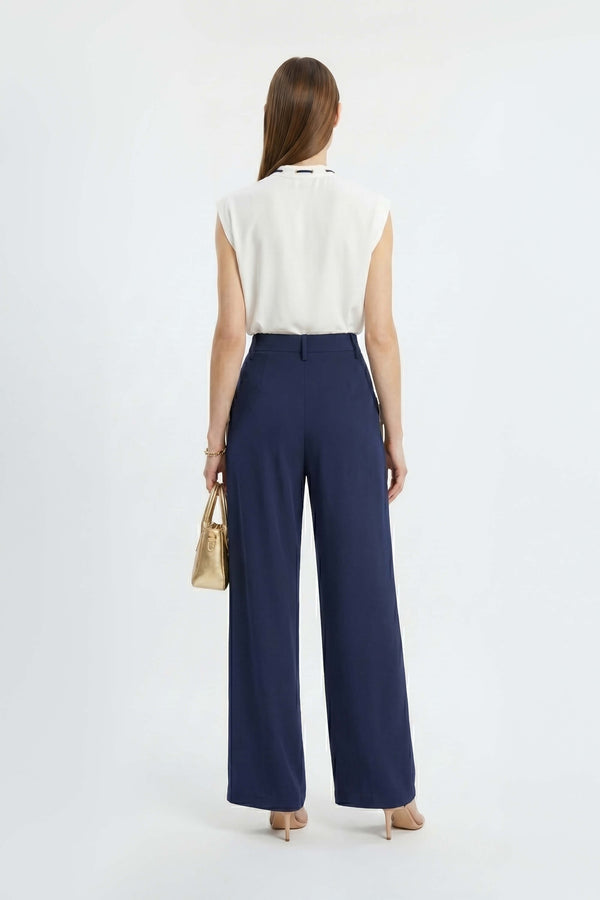 Ties Wide-Leg Pantalón 731122 MAR