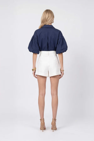 Nora Puff Sleeve Collar Red Blusa 752962 MAR