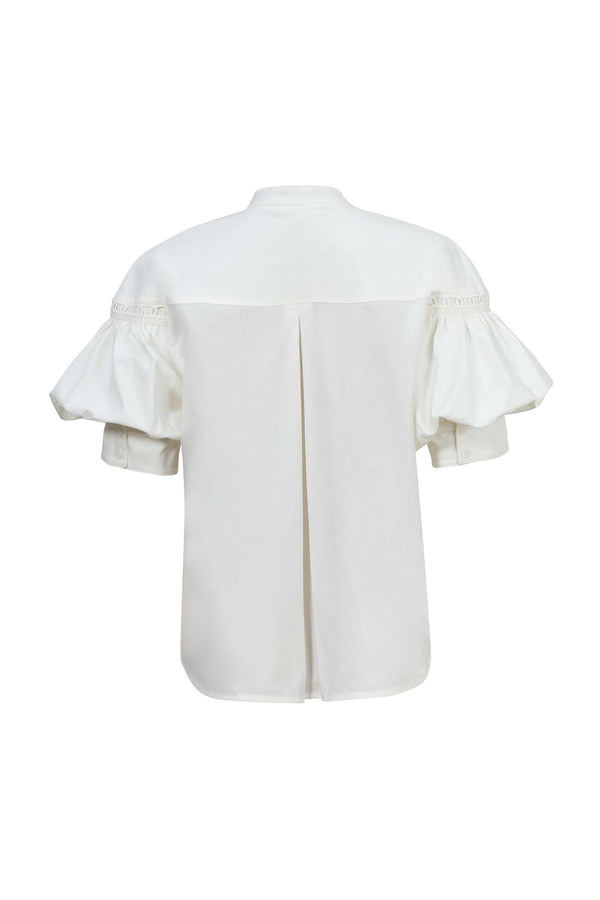 Nadia Asymmetric Crossover-Front Blusa 752963BCO