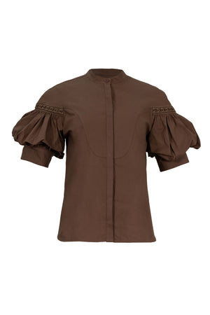 Nadia Asymmetric Crossover-Front Blusa 752963 CAF
